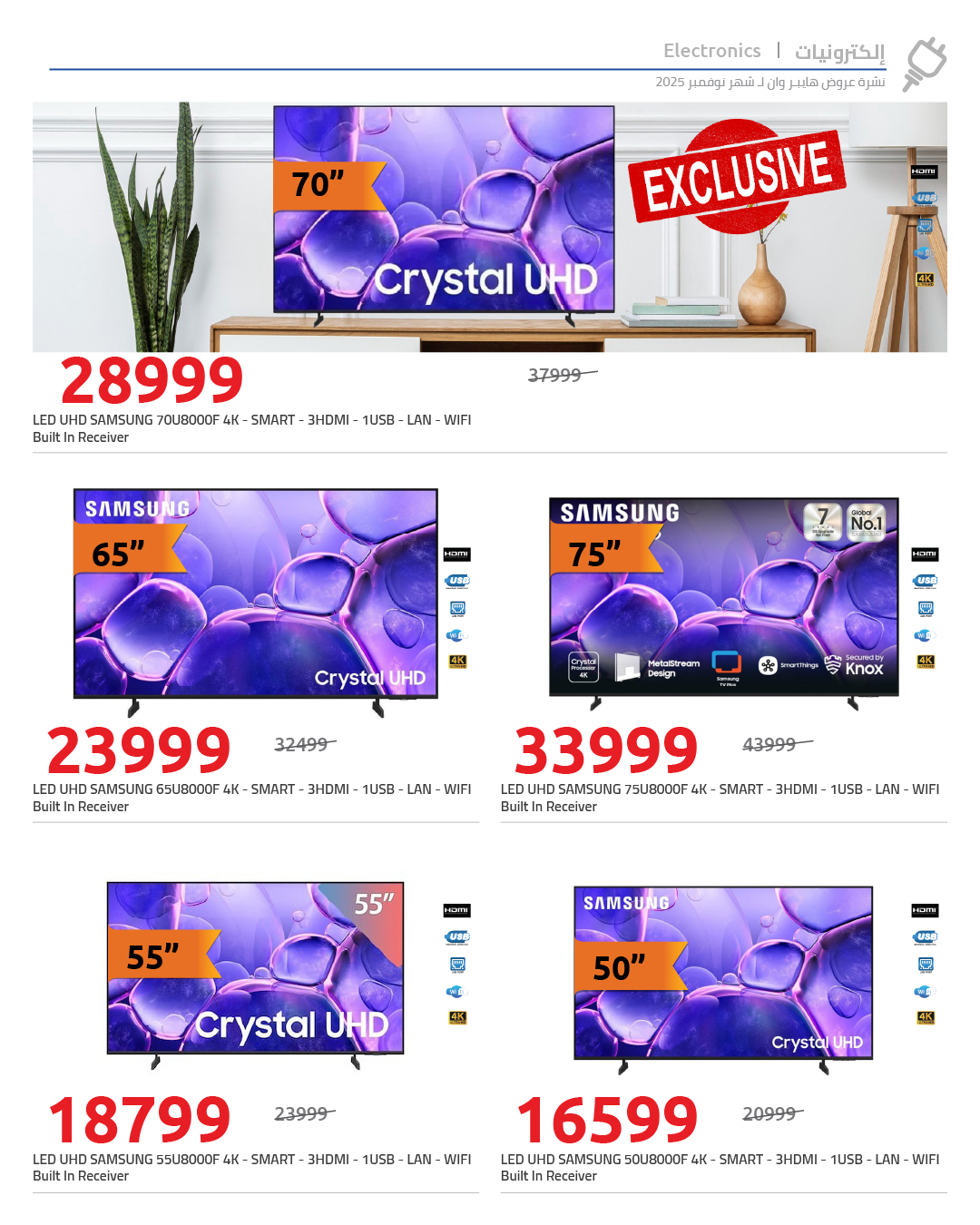 hyper-one offers from 26nov to 2nov 2025 عروض هايبر وان من 26 نوفمبر حتى 2 نوفمبر 2025 صفحة رقم 1